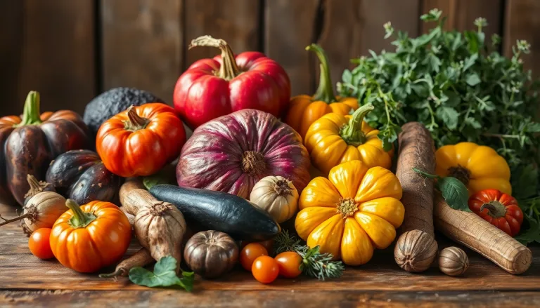 Un assortiment de légumes racines anciens et variés