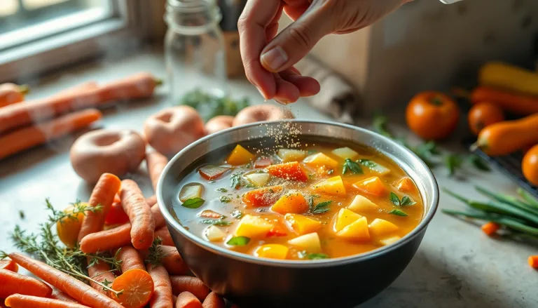 Une assiette colorée de restes de légumes transformés en ingrédient.