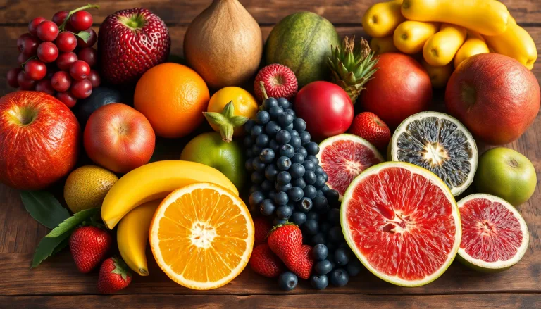 Assortiment de fruits exotiques et méconnus