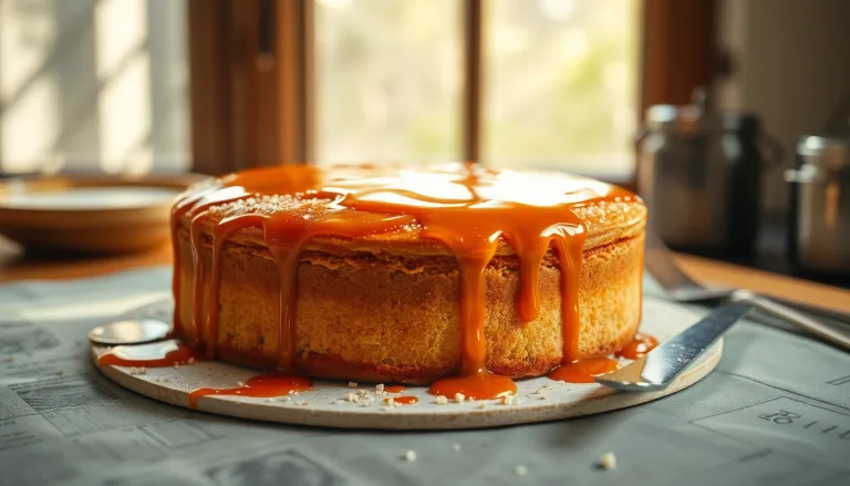 Un dessert partiellement raté mais joliment décoré.