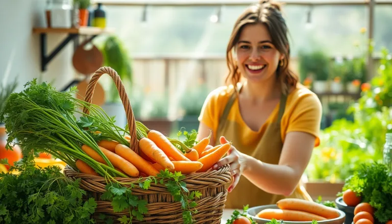 Un plat vegan appétissant à base de fanes de carottes