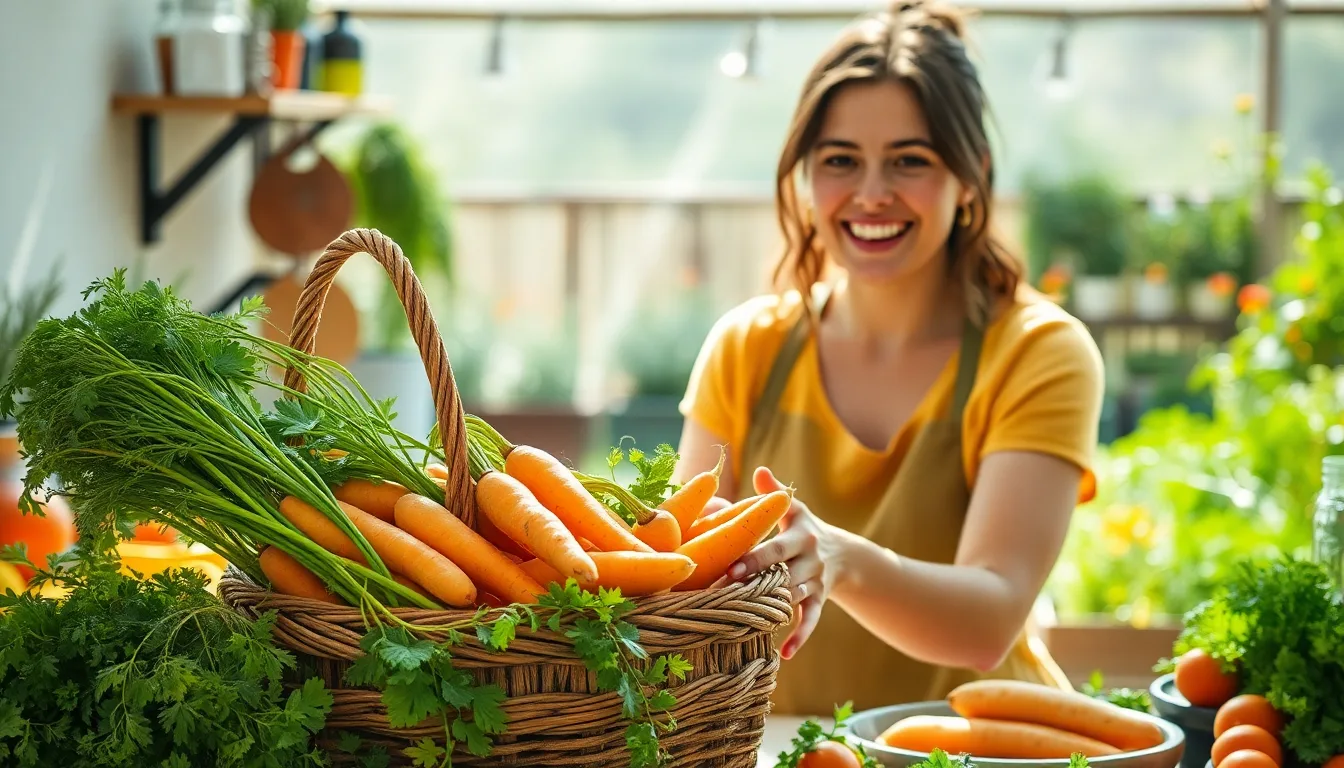 Un plat vegan appétissant à base de fanes de carottes