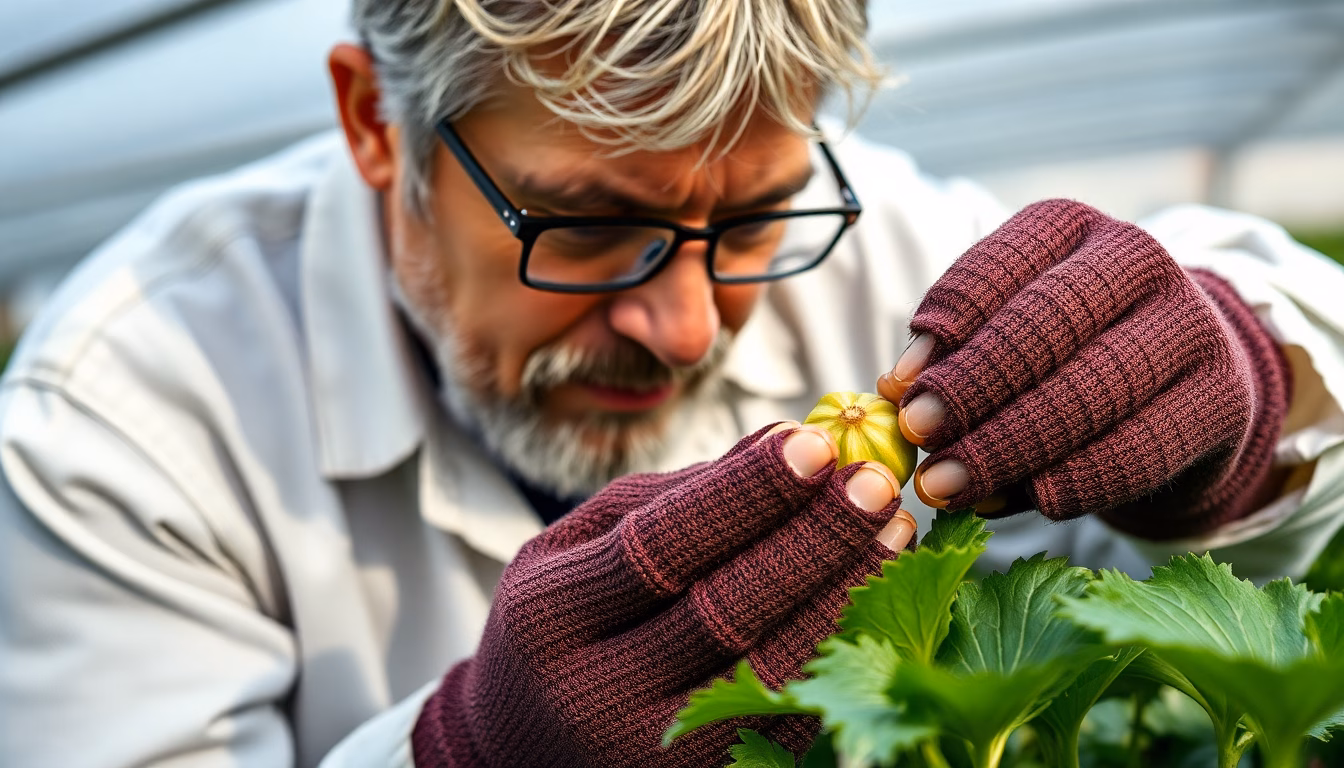 Une image stylisée de légumes avec un point d'exclamation rouge.
