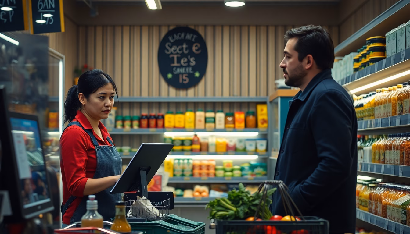 Étiquette de prix avec une forte augmentation barrée, symbolisant l'inflation des denrées alimentaires.