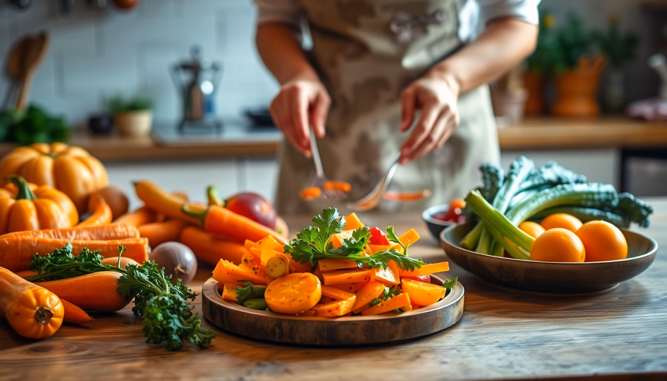 Assortiment coloré de légumes racines frais prêts à être cuisinés