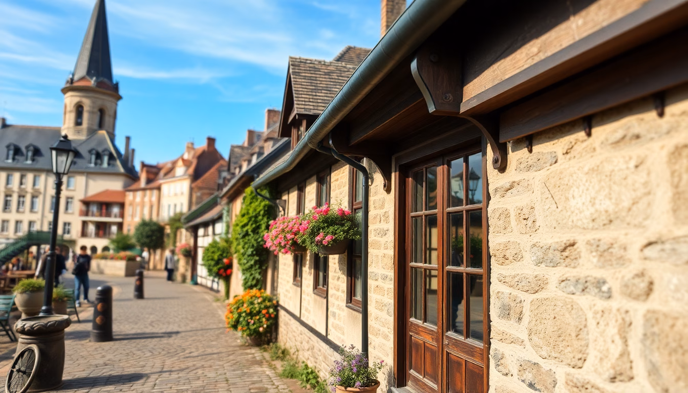 village pittoresque vue aérienne
