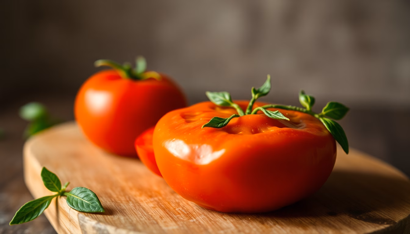 sauce tomate onctueuse versée par une louche