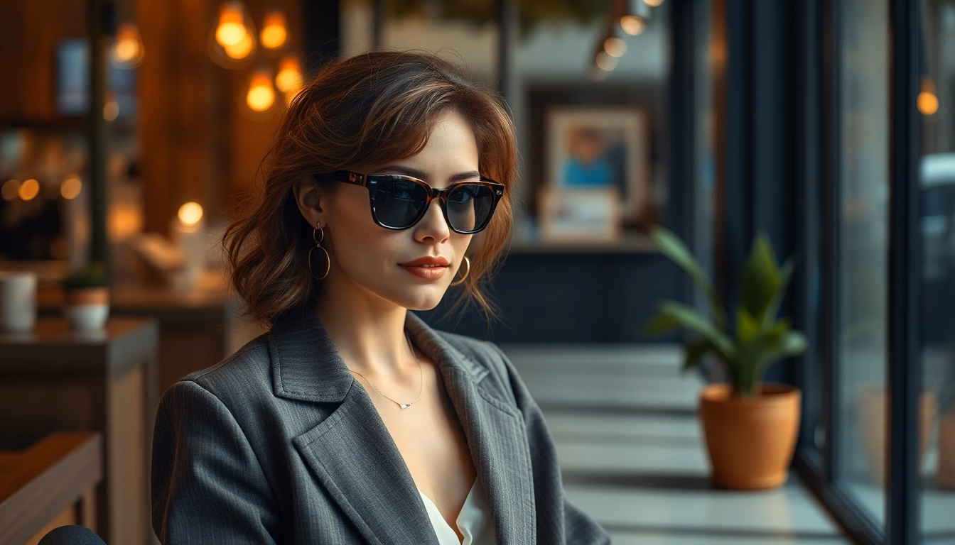 Jeune femme portant une tenue avant-gardiste dans un environnement urbain