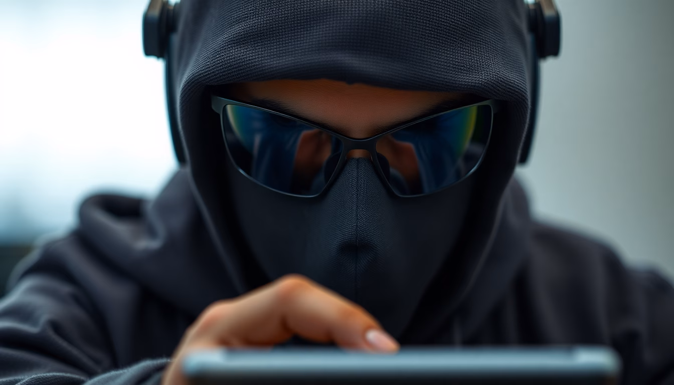 Flux de données numériques avec logo DGSE