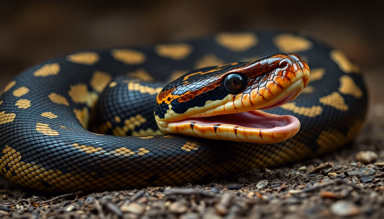 python royal aux écailles brillantes
