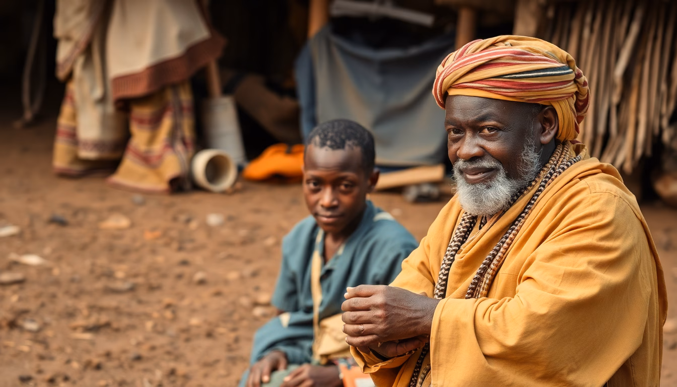 paysage des Fidji avec joueurs de rugby