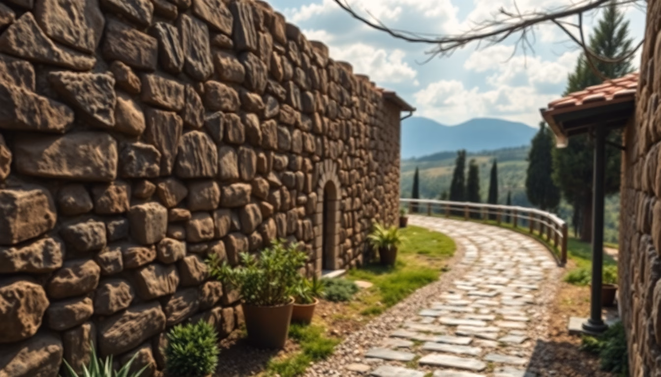 paysage toscan avec cyprès