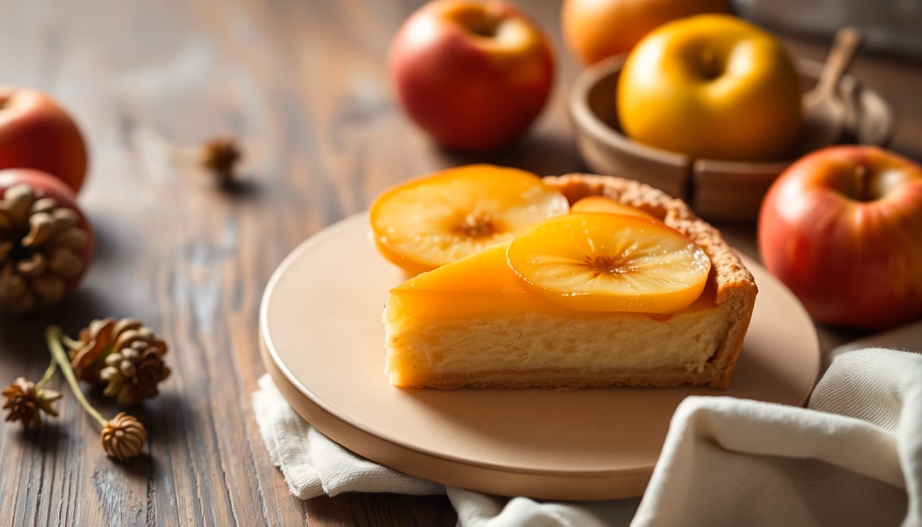Tarte aux pommes maison dorée